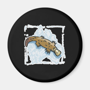 Imán diseño de platypus australiano