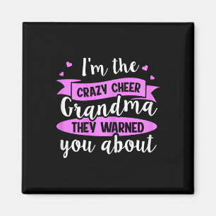 Imán Diseño de porristas para una abuela porrista _2