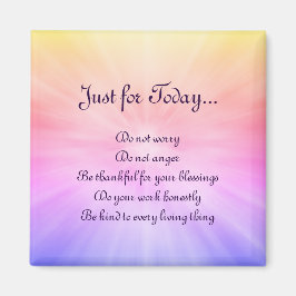 Imán Diseño de principios de Reiki en arco iris bonito