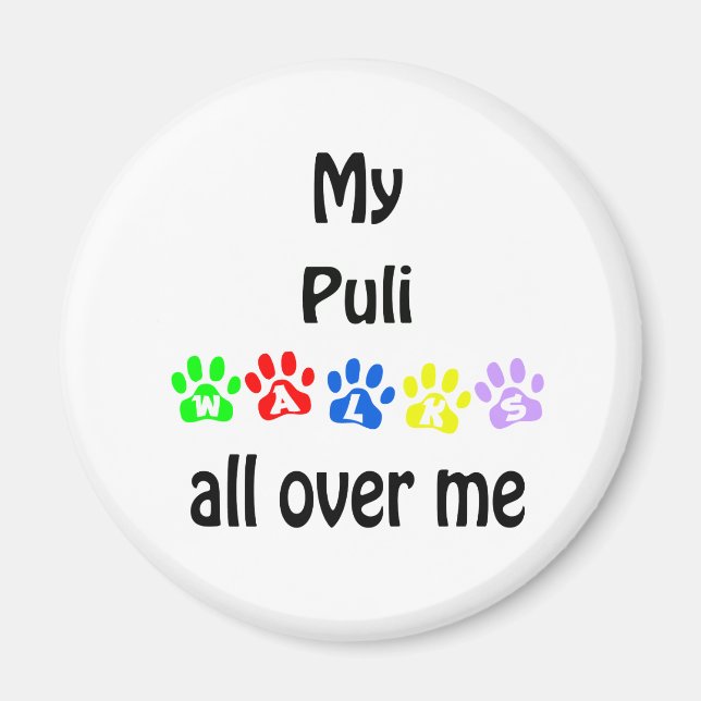 Imán Diseño de puli Walks (Frente)