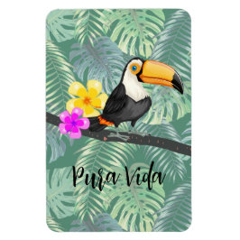 Imán Diseño de Pura Vida Tropical Toucan