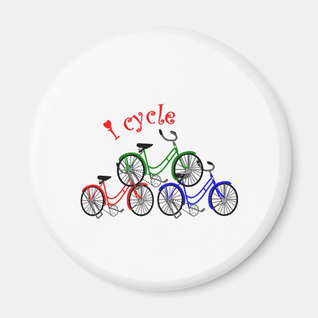 Imán Diseño de Regalos Ciclistas (bicicleta) (Frente)
