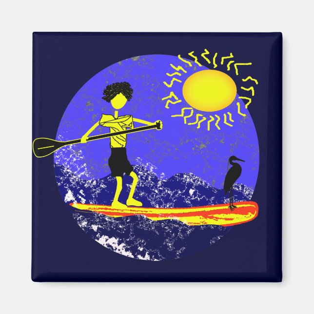 Imán Diseño de remo de pie (Frente)