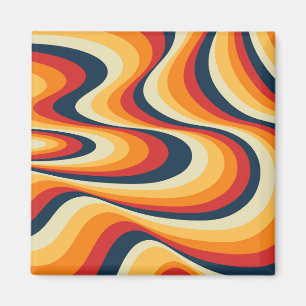 Imán Diseño de remolino abstracto colorido
