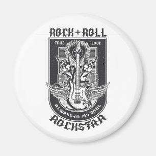 Imán Diseño de rock de guitarra