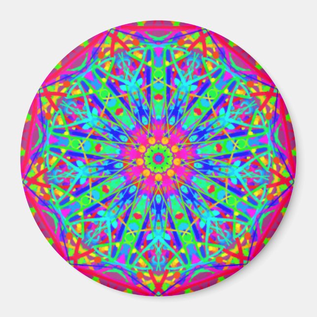 Imán Diseño de rosas (Frente)