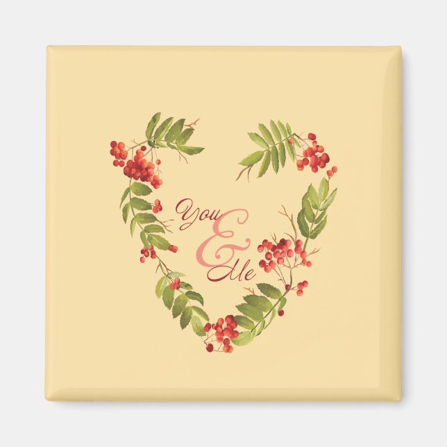 Imán Diseño de Serene Evergreen para los amantes del ot (Frente)