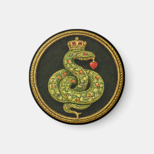 Imán Diseño de serpiente Tudor isabelino con rubí enjoy