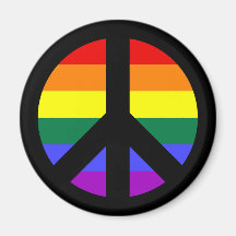 Diseño de signo de paz de arcoíris