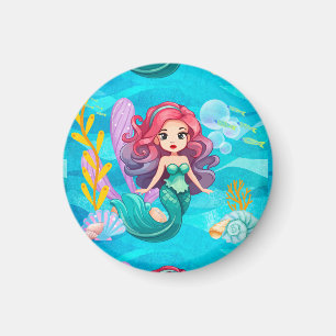 Imán Diseño de sirena mística