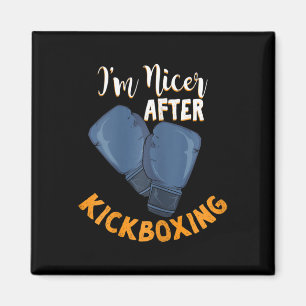 Imán Diseño de Soy Más Amable Después del Kickboxing pa
