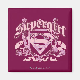 Imán Diseño de superchica Escudo