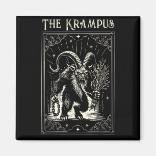 Imán Diseño de tarjeta de tarot de Krampus temporada de