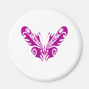 Imán Diseño de Tatuaje de Mariposa Tribal