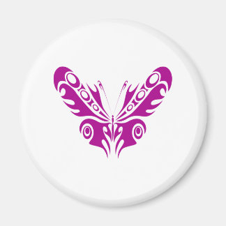 Imán Diseño de tatuajes de mariposa tribal