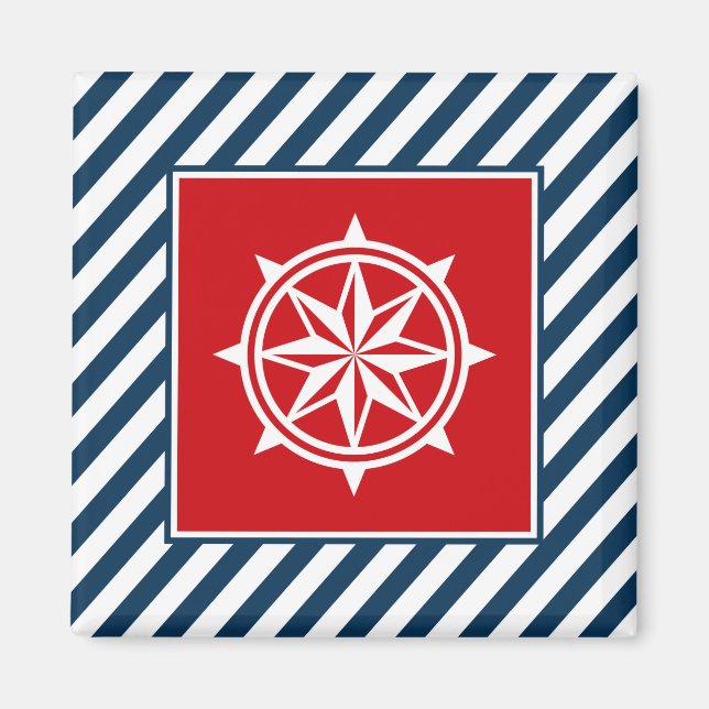 Imán Diseño de temática náutica (Frente)