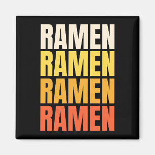 Imán Diseño de texto Ramen