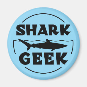 Imán Diseño De Tiburón Geek Para Los Amantes Del Tiburó