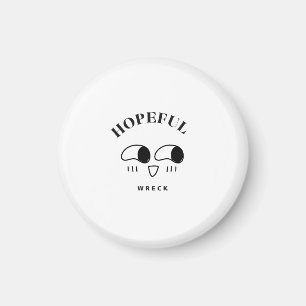 Imán Diseño de tipografía minimalista Naufragio Esperan