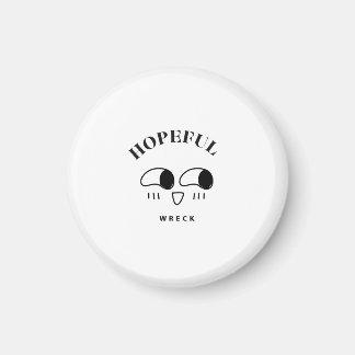 Imán Diseño de tipografía minimalista Naufragio Esperan