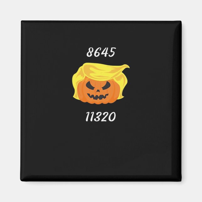Imán Diseño de Trumpkin de Halloween (Frente)