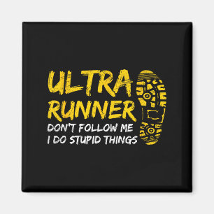 Imán Diseño de Ultramaratón para un corredor de Ultrama