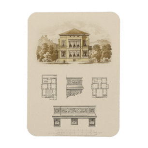 Imán Diseño de una finca con planes interiores