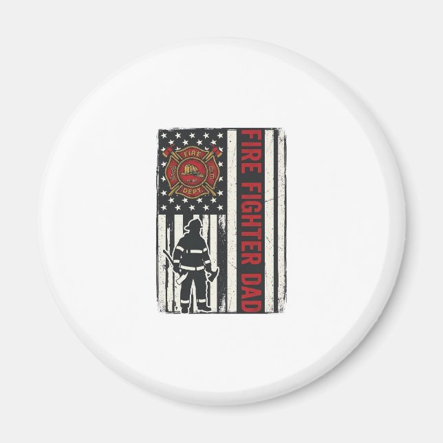 Imán Diseño de vector de bandera angustiada de papá bom (Frente)