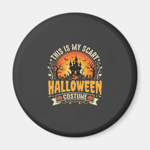 Imán Diseño de vector de disfraz de Halloween aterrador