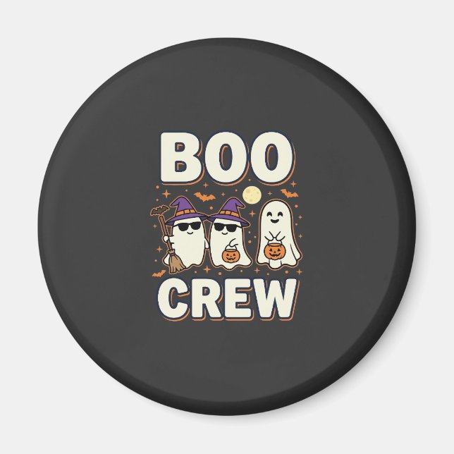 Imán Diseño de vector de fantasmas de Halloween de Boo  (Frente)
