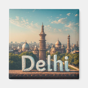 Imán Diseño de viaje a Delhi India 🗺️