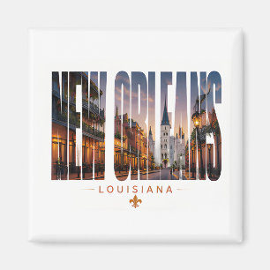 Imán Diseño de viaje de Nueva Orleans Luisiana