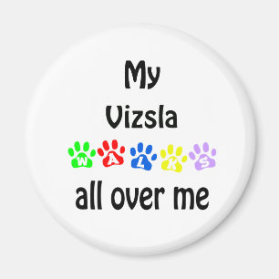 Imán Diseño de Vizsla Walks