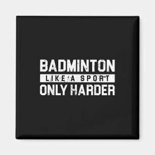 Imán Diseño de volante de bádminton como un deporte sol