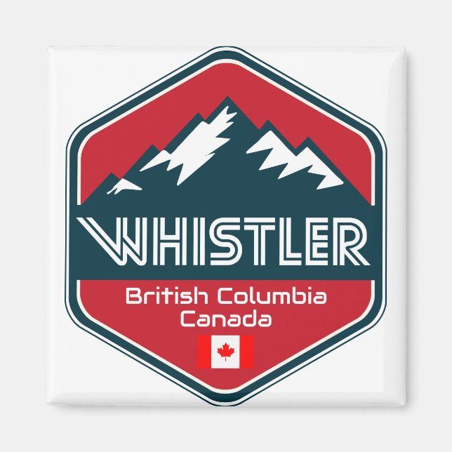 Imán Diseño de Whistler British Columbia Canada (Frente)