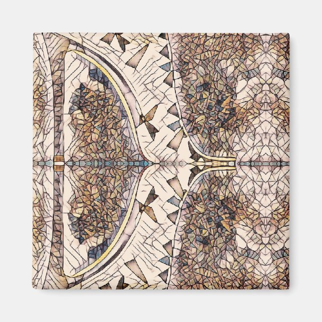 Imán Diseño de zapatos estilo mosaico Stiletto (Frente)