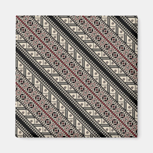 Imán Diseño decorativo de estampados ucranianos (Frente)