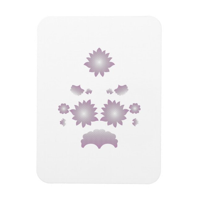 Imán Diseño decorativo del Rosa Leche Blanca Clásica (Vertical)