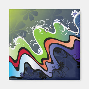 Imán diseño del arco iris