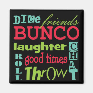 Imán Diseño del arte del subterráneo de Bunco por