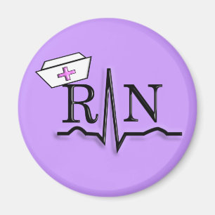 Imán Diseño del casquillo de la enfermera del RN QRS