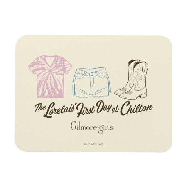 Imán Diseño del conjunto de ropa de Gilmore Chicas Lore (Horizontal)