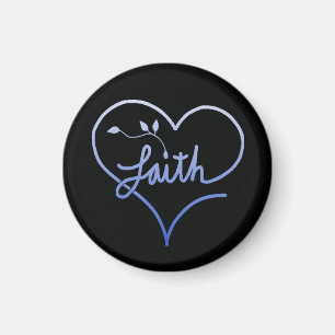 Imán Diseño del corazón como semillas de mostaza