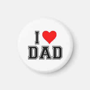 Imán Diseño del corazón de papá - Diseño audaz y simple