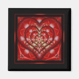 Imán Diseño del corazón en caja