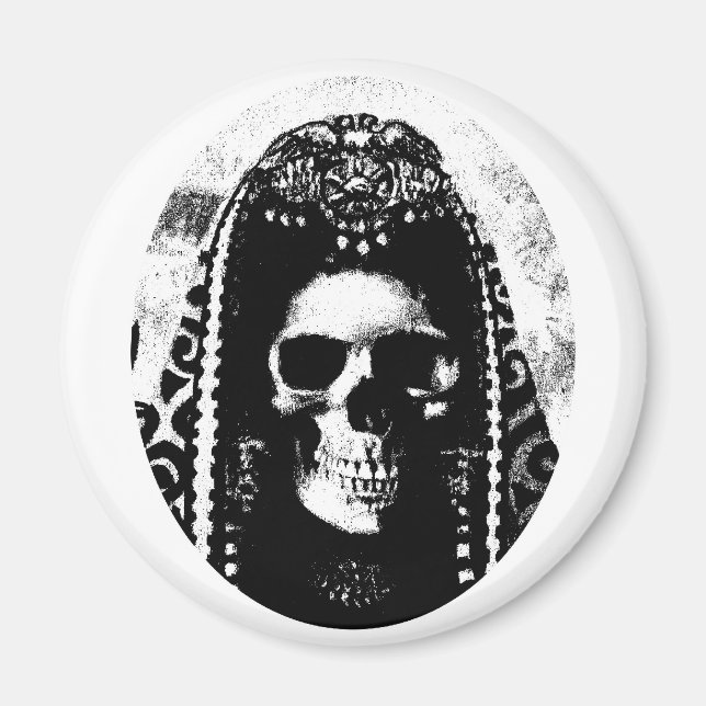 Imán Diseño del cráneo de Grim Reaper (Frente)