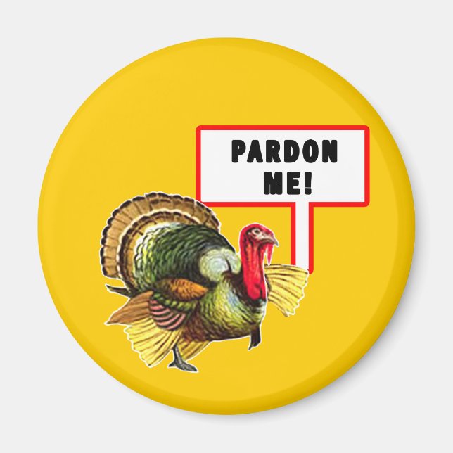 Imán Diseño del Día de Turquía para indultarme (Frente)