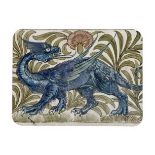 Imán Diseño del "dragón" para una teja (w/c en el