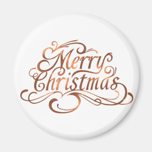 Imán Diseño del guión de la Feliz Navidad