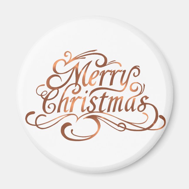 Imán Diseño del guión de la Feliz Navidad (Frente)
